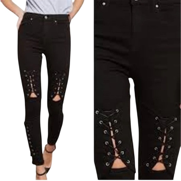 TOPSHOP MOTO JAMIE HIGH WAIST JEANS - Picture 6 of 7
